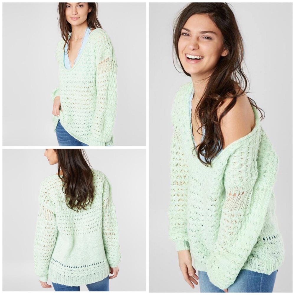 Free People Crashing Waves Pullover Sweater #4